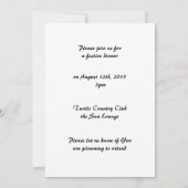 Red Poppy Invitation Kaart (Achterkant)