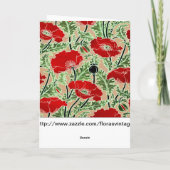 Red Poppy Kaart (Achterkant)