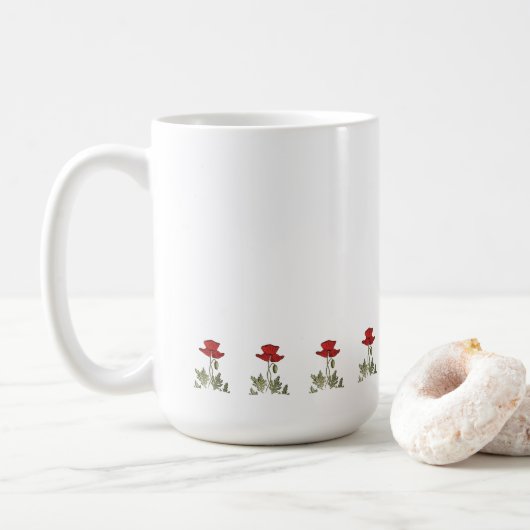 Red Poppy Koffiemok (Met donut)