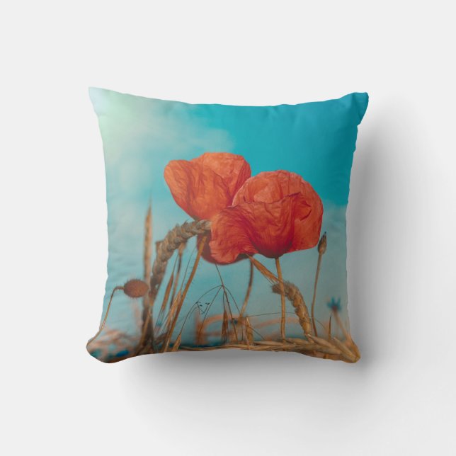 Red Poppy Kussen (Voorkant)