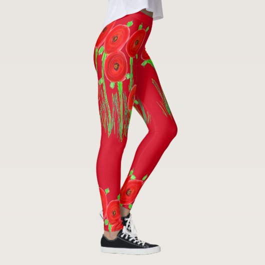 Red Poppy Leggings (Rechts)