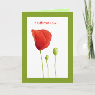 Red Poppy Love Kaart