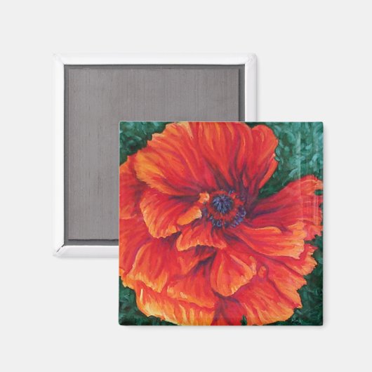 Red Poppy Magneet (Voorkant / Achterkant)