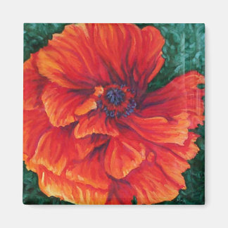Red Poppy Magneet