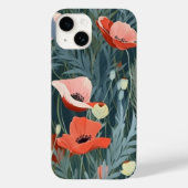 Red Poppy Meadow Case-Mate iPhone Case (Achterkant)