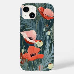 Red Poppy Meadow Case-Mate iPhone 14 Hoesje