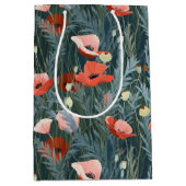Red Poppy Meadow Medium Cadeauzakje (Voorkant)