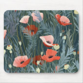 Red Poppy Meadow Muismat (Voorkant)