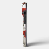 Red Poppy Monogram Case-Mate iPhone Case (Achterkant / Links)