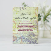 RED POPPY MUSICAL Bat Mitzvah Party Kaart (Staand voorkant)