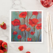Red Poppy Napkins Servet (Insitu)