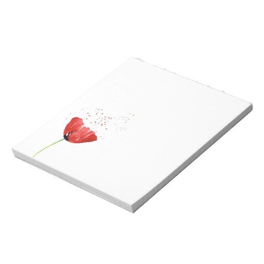 Red Poppy Notitieblok (Linkerzijde)