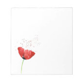 Red Poppy Notitieblok (Voorkant)