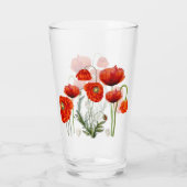 RED POPPY Parade Floral Glas (Achterkant)
