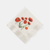 RED POPPY Parade Floral Servet (Hoek)