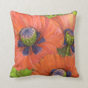 Red Poppy Pillow Kussen