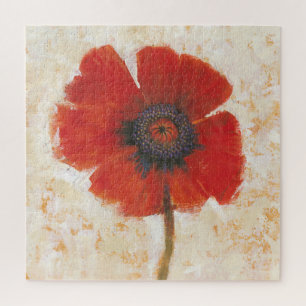 Red Poppy Portrait Legpuzzel