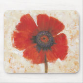 Red Poppy Portrait Muismat (Voorkant)