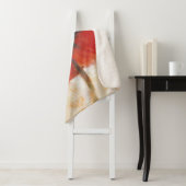 Red Poppy Portrait Sherpa Deken (In situ)