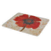 Red Poppy Portrait Snijplank (Hoek)
