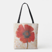 Red Poppy Portrait Tote Bag (Achterkant)