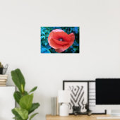 Red Poppy. Poster (Thuiskantoor)