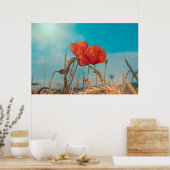 Red Poppy - Poster (Keuken)