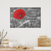 Red Poppy Poster Print (Keuken)