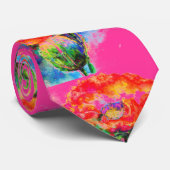 Red Poppy - roze Stropdas (Opgerold)