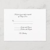 Red Poppy RSVP Postcard Uitnodiging Briefkaart (Achterkant)