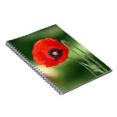 Red Poppy Seed Photo Notitieboek (Rechterzijde)