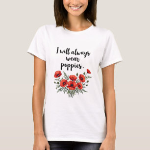 Red poppy shirt voor poppy dag