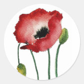 Red Poppy Sticker (Voorkant)
