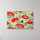 Red Poppy ~ Stretched Canvas Print (Voorkant)