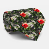 Red Poppy Stropdas (Opgerold)