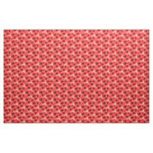 Red Poppy Summer Floral Print Stof (Yard (91,4 cm))