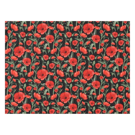 Red Poppy Tafelkleed (Voorkant (Horizontaal))