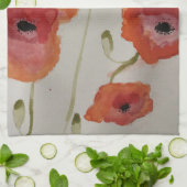Red Poppy Tea Towel Theedoek (Gevouwen)