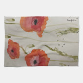Red Poppy Tea Towel Theedoek (Horizontaal)