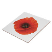 Red Poppy Tegeltje (Zijkant)