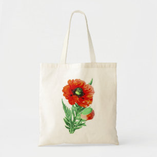 Red Poppy Tote Bag