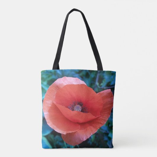 Red Poppy. Tote Bag (Achterkant)