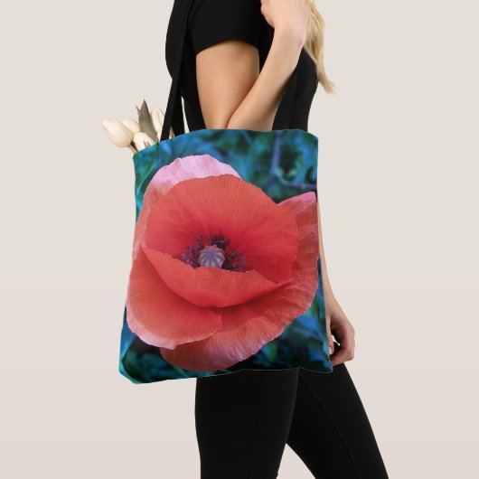 Red Poppy. Tote Bag (Dichtbij)