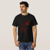 Red Poppy Veteran Honor Militaire Memorial T-shirt (Voorkant volledig)