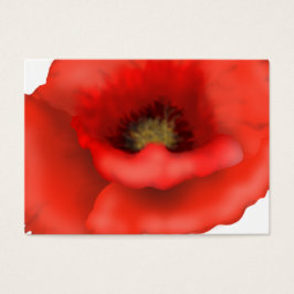 Red Poppy Visitekaartjes