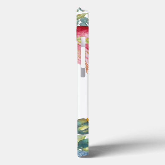 Red Poppy Waterverf Flowers Foto gepersonaliseerd Case-Mate iPhone Case (Achterkant / Links)