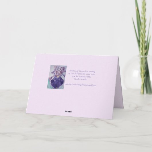 Red Poppy we zijn trots op je Kaart met florale sc (Achterkant)