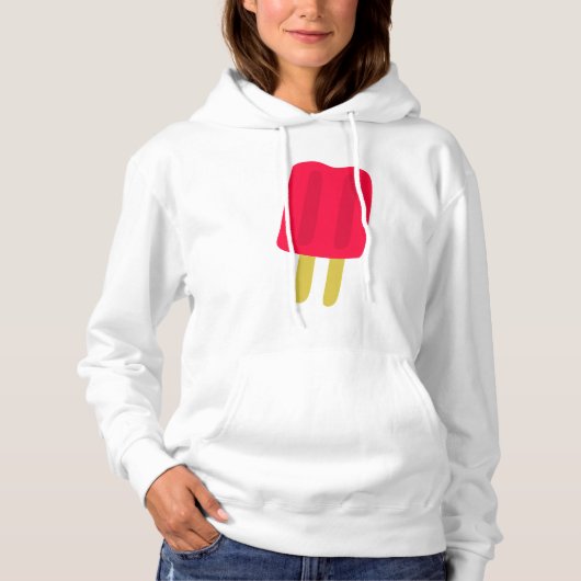 Red Popsicle Vrouwen Hoodie (Voorkant)