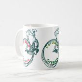 Red Portland Bicycle Coffee Mok (Voorkant links)