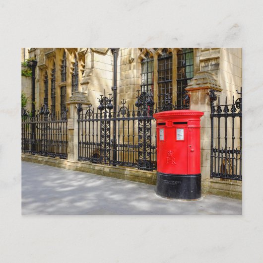 Red Post Box, Westminster, Londen, Verenigd Konink Briefkaart (Voorkant)